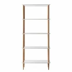 Mørteens Regal Opalanka - Eiche teilmassiv - Weiß / Eiche -Büromöbel Verkaufsgeschäft regal opalanka eiche teilmassiv weiss eiche 4759440