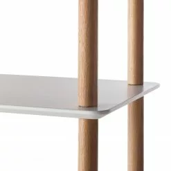 Mørteens Regal Opalanka - Eiche teilmassiv - Weiß / Eiche -Büromöbel Verkaufsgeschäft regal opalanka eiche teilmassiv weiss eiche 4759448