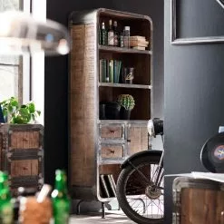 Ars manufacti Regal Wharton II - Akazie teilmassiv / Stahl -Büromöbel Verkaufsgeschäft regal wharton ii mango teilmassiv stahl 5212252