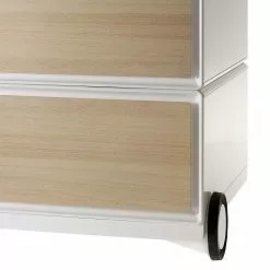 EasyOffice by Paperflow Rollcontainer easyBox I - Weiß / Buche -Büromöbel Verkaufsgeschäft rollcontainer easybox i weiss beige 1595746