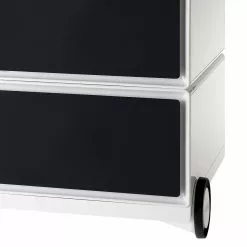 EasyOffice by Paperflow Rollcontainer easyBox I - Weiß / Schwarz -Büromöbel Verkaufsgeschäft rollcontainer easybox i weiss schwarz 1595818