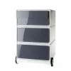 EasyOffice by Paperflow Rollcontainer easyBox II - Weiß / Anthrazit