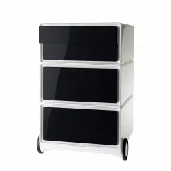 EasyOffice by Paperflow Rollcontainer easyBox II - Weiß / Schwarz