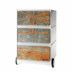 EasyOffice by Paperflow Rollcontainer easyBox Matieres - Grau/Braun