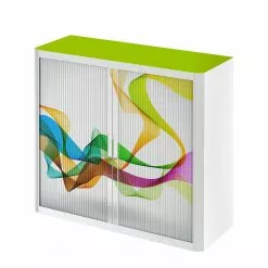 EasyOffice by Paperflow Rollladenschrank easyOffice Abstrait I - Mehrfarbig