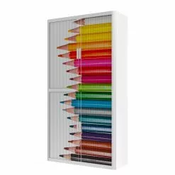 EasyOffice by Paperflow Rollladenschrank easyOffice Bureaux I - Mehrfarbig