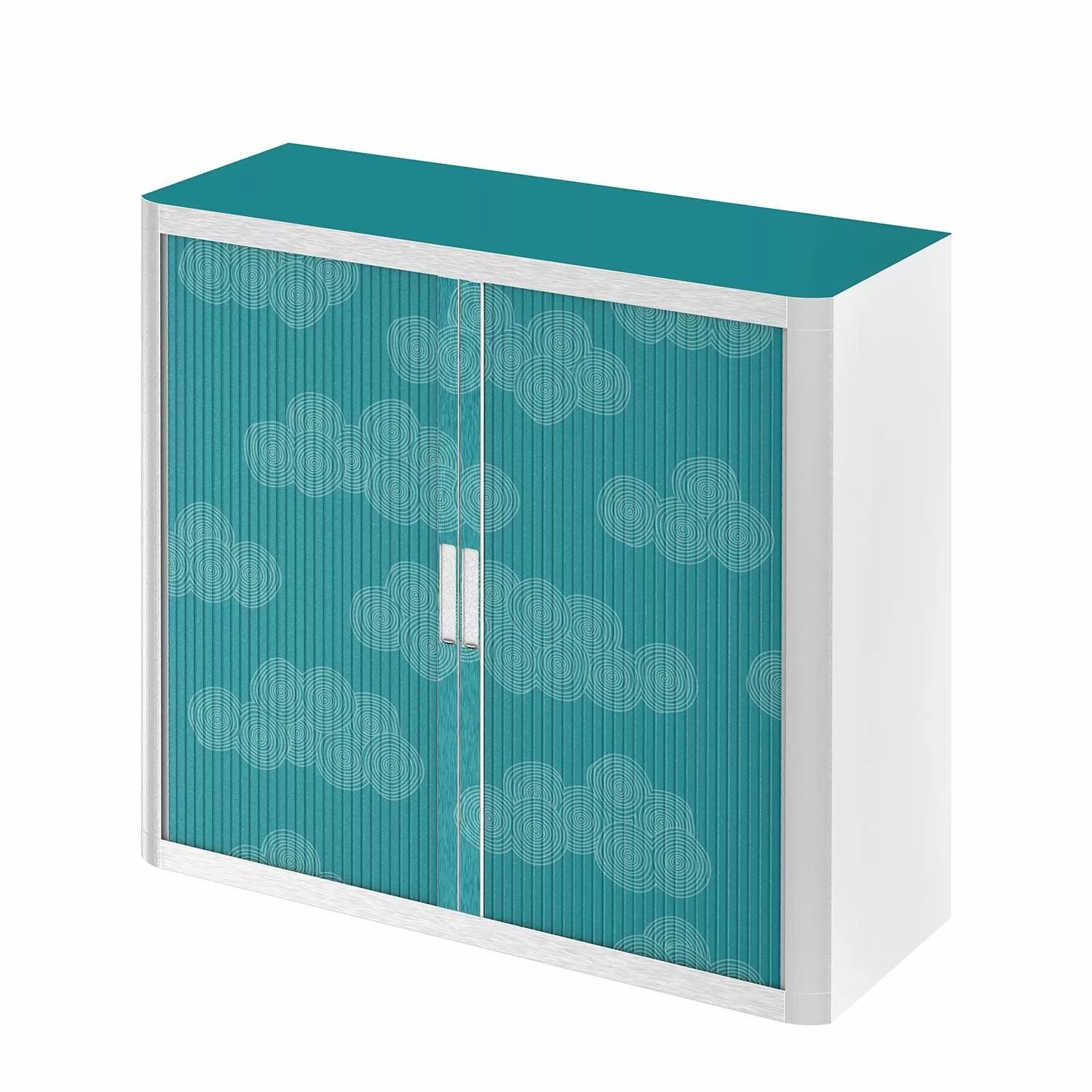 EasyOffice by Paperflow Rollladenschrank easyOffice Enfants - Petrol 3 EasyOffice by Paperflow Rollladenschrank easyOffice Enfants - Petrol