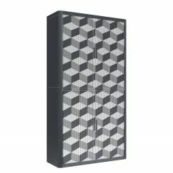 EasyOffice by Paperflow Aktenschrank easyOffice Geometrique III - Grau -Büromöbel Verkaufsgeschäft rollladenschrank easyoffice geometrique iii 2223198