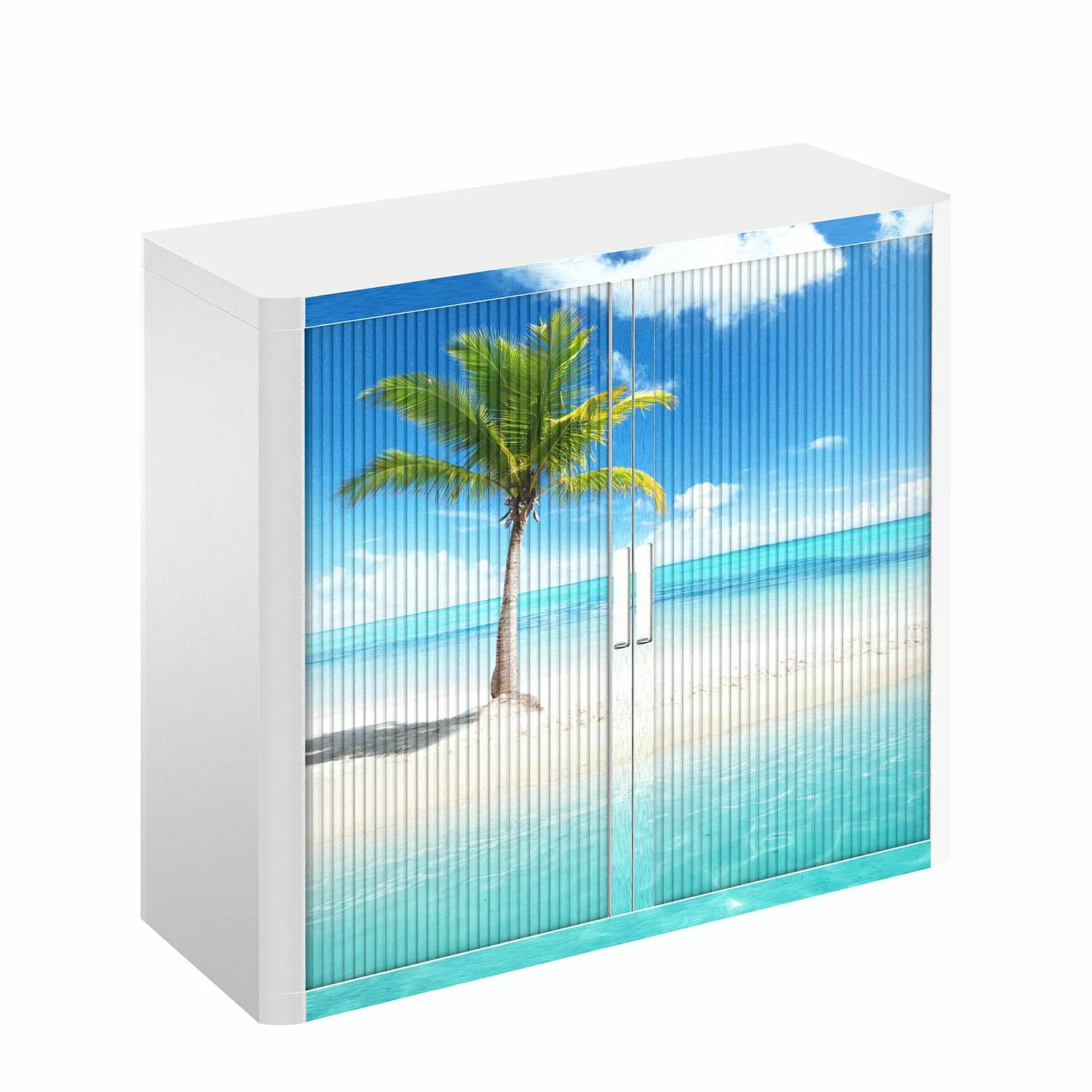 EasyOffice by Paperflow Rollladenschrank easyOffice Holiday I - Blau 5 EasyOffice by Paperflow Rollladenschrank easyOffice Holiday I - Blau – Bild 3