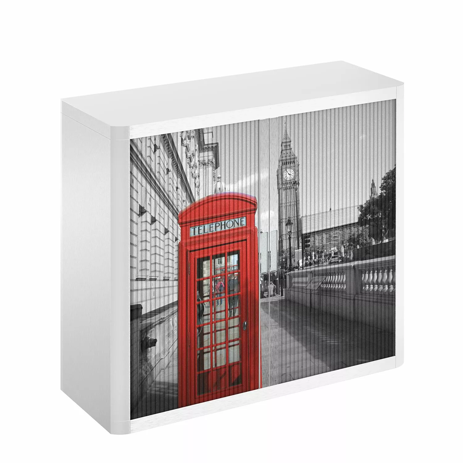 EasyOffice by Paperflow Rollladenschrank easyOffice London III - Grau 6 EasyOffice by Paperflow Rollladenschrank easyOffice London III - Grau – Bild 4