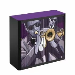 EasyOffice by Paperflow Rollladenschrank easyOffice Musique - Aubergine / Schwarz -Büromöbel Verkaufsgeschäft rollladenschrank easyoffice musique 104 cm 2222950