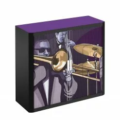 EasyOffice by Paperflow Rollladenschrank easyOffice Musique - Brombeer / Schwarz 9 EasyOffice by Paperflow Rollladenschrank easyOffice Musique - Brombeer / Schwarz -Büromöbel Verkaufsgeschäft rollladenschrank easyoffice musique 204 cm 2222966