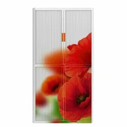 EasyOffice by Paperflow Rollladenschrank easyOffice Nature II - Rot -Büromöbel Verkaufsgeschäft rollladenschrank easyoffice nature ii 2223086