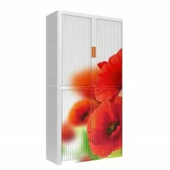 EasyOffice by Paperflow Rollladenschrank easyOffice Nature II - Rot -Büromöbel Verkaufsgeschäft rollladenschrank easyoffice nature ii 2223090