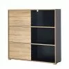 Germania Schiebetürenregal Mingle II - Anthrazit/Eiche Sonoma Dekor