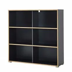 Germania Schiebetürenregal Mingle II - Anthrazit/Eiche Sonoma Dekor -Büromöbel Verkaufsgeschäft schiebetuerenregal mingle ii anthrazit eiche sonoma dekor 5029416