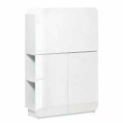 Jahnke Sekretär CU Culture MC - Hochglanz Weiß / Weiß -Büromöbel Verkaufsgeschäft schreibtisch cu culture mc hochglanz weiss weiss 4902324