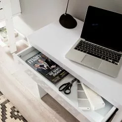 Jahnke Schreibtisch Cu-Libre 80 - Hochglanz Weiß -Büromöbel Verkaufsgeschäft schreibtisch cuuba libre 80 hochglanz weiss 3457605