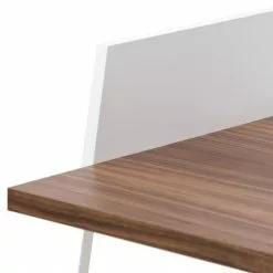 Temahome Schreibtisch Volga - Weiß / Walnuss -Büromöbel Verkaufsgeschäft schreibtisch dahl weiss walnuss 3965632