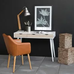 Mørteens Schreibtisch Dingus - Weiß / Eiche 9 Mørteens Schreibtisch Dingus - Weiß / Eiche -Büromöbel Verkaufsgeschäft schreibtisch dingus weiss eiche furnier 4065808