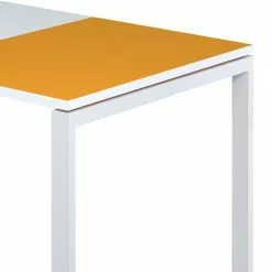 EasyOffice by Paperflow Schreibtisch easyDesk - Weiß / Orange - 140 x 80 cm -Büromöbel Verkaufsgeschäft schreibtisch easydesk weiss orange 140 x 80 cm 1722590