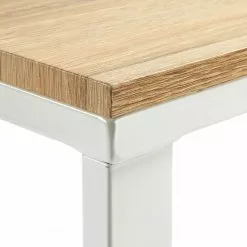 Fredriks Schreibtisch Fertilia - Pappel Dekor / Weiß -Büromöbel Verkaufsgeschäft schreibtisch fertilia pappel dekor metall beige weiss 4210548