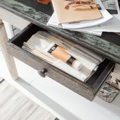 Wolf-Möbel Schreibtisch Goa White - Akazie / Mango teilmassiv - Weiß -Büromöbel Verkaufsgeschäft schreibtisch goa akazie mango teilmassiv weiss 4095844