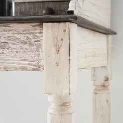 Wolf-Möbel Schreibtisch Goa White - Akazie / Mango teilmassiv - Weiß -Büromöbel Verkaufsgeschäft schreibtisch goa akazie mango teilmassiv weiss 4095856