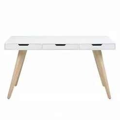 Mørteens Schreibtisch Lanna - Esche teilmassiv - Weiß 10 Mørteens Schreibtisch Lanna - Esche teilmassiv - Weiß -Büromöbel Verkaufsgeschäft schreibtisch lanna esche teilmassiv weiss 3642589