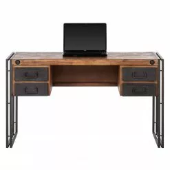 Ars manufacti Schreibtisch Manchester II - Akazie massiv/Metall -Büromöbel Verkaufsgeschäft schreibtisch manchester ii akazie massiv metall 4875912