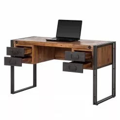 Ars manufacti Schreibtisch Manchester II - Akazie massiv/Metall -Büromöbel Verkaufsgeschäft schreibtisch manchester ii akazie massiv metall 4875932