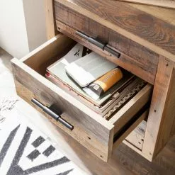 Ars manufacti Schreibtisch Tamati - Pinie massiv / Edelstahl - Pinie / Schwarz -Büromöbel Verkaufsgeschäft schreibtisch tamati pinie massiv 4922244