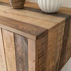 Ars manufacti Schreibtisch Tamati - Pinie massiv / Edelstahl - Pinie / Schwarz -Büromöbel Verkaufsgeschäft schreibtisch tamati pinie massiv 4922252