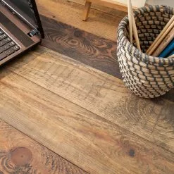 Ars manufacti Schreibtisch Tamati - Pinie massiv / Edelstahl - Pinie / Schwarz -Büromöbel Verkaufsgeschäft schreibtisch tamati pinie massiv 4922256