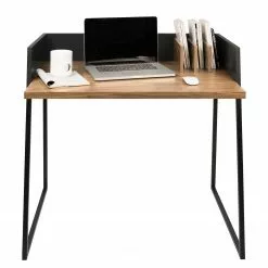 Temahome Schreibtisch Volga - Walnuss / Schwarz -Büromöbel Verkaufsgeschäft schreibtisch volga 3605265