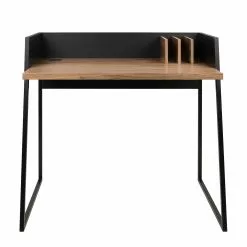 Temahome Schreibtisch Volga - Walnuss / Schwarz -Büromöbel Verkaufsgeschäft schreibtisch volga 3605269