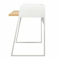 Temahome Schreibtisch Volga - Weiß / Eiche -Büromöbel Verkaufsgeschäft schreibtisch volga weiss eiche 1441934