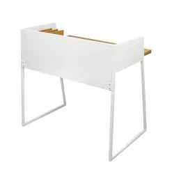 Temahome Schreibtisch Volga - Weiß / Eiche -Büromöbel Verkaufsgeschäft schreibtisch volga weiss eiche 1441942