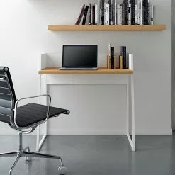 Temahome Schreibtisch Volga - Weiß / Eiche -Büromöbel Verkaufsgeschäft schreibtisch volga weiss eiche 1441950