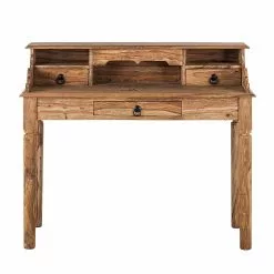 Wolf-Möbel Sekretär Bombay I - Sheesham massiv - Natur -Büromöbel Verkaufsgeschäft sekretaer bombay i sheesham massiv natur 1429040