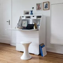 Jahnke Sekretär Cuuba Curve C 10 - Hochglanz Weiß -Büromöbel Verkaufsgeschäft sekretaer cuuba curve c 10 hochglanz weiss 464058