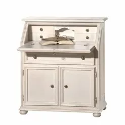 Montreux Sekretär Palermo - Antikweiß -Büromöbel Verkaufsgeschäft sekretaer palermo tulipe teilmassiv weiss 3512217