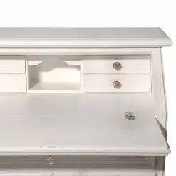 Montreux Sekretär Palermo - Antikweiß -Büromöbel Verkaufsgeschäft sekretaer palermo tulipe teilmassiv weiss 3512245