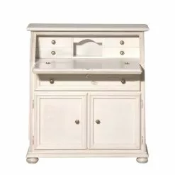 Montreux Sekretär Palermo - Antikweiß -Büromöbel Verkaufsgeschäft sekretaer palermo tulipe teilmassiv weiss 3512253