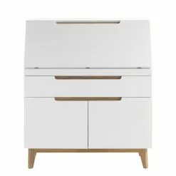 Mørteens Sekretär Tenabo - Matt Weiß / Asteiche -Büromöbel Verkaufsgeschäft sekretaer tenabo matt weiss asteiche 4765716