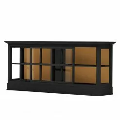 Maison Belfort Sideboard Azjana I - Schwarz / Pinie Honig -Büromöbel Verkaufsgeschäft sideboard azjana i pinie teilmassiv schwarz pinie honig 3394789