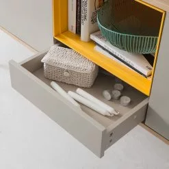 Studio Copenhagen Sideboard Caspito - Hellgrau / Eiche -Büromöbel Verkaufsgeschäft sideboard caspito hellgrau eiche 4373648