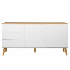 Tenzo Sideboard Dot I - Weiß -Büromöbel Verkaufsgeschäft sideboard dot i eiche teilmassiv weiss 4148632