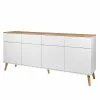 Tenzo Sideboard Dot II - Weiß -Büromöbel Verkaufsgeschäft sideboard dot ii eiche teilmassiv weiss 4148700