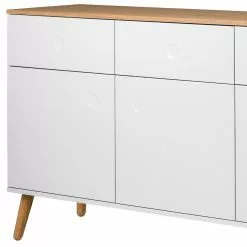 Tenzo Sideboard Dot II - Weiß -Büromöbel Verkaufsgeschäft sideboard dot ii eiche teilmassiv weiss 4148704